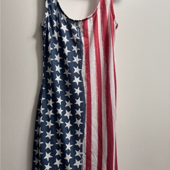 Charlotte Russe Dresses & Skirts - Charlotte Russe Red and Blue Star Striped Dress